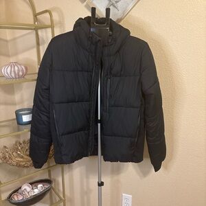 YPB Your Personal Best Black Puffer Jacket Hooded Women’s S